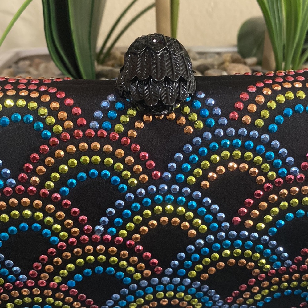 Kurt Geiger Rainbow Crystal Clutch - Picture 11 of 13